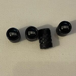 Lincoln Valve Stem Caps in Black Set of 4 NWT